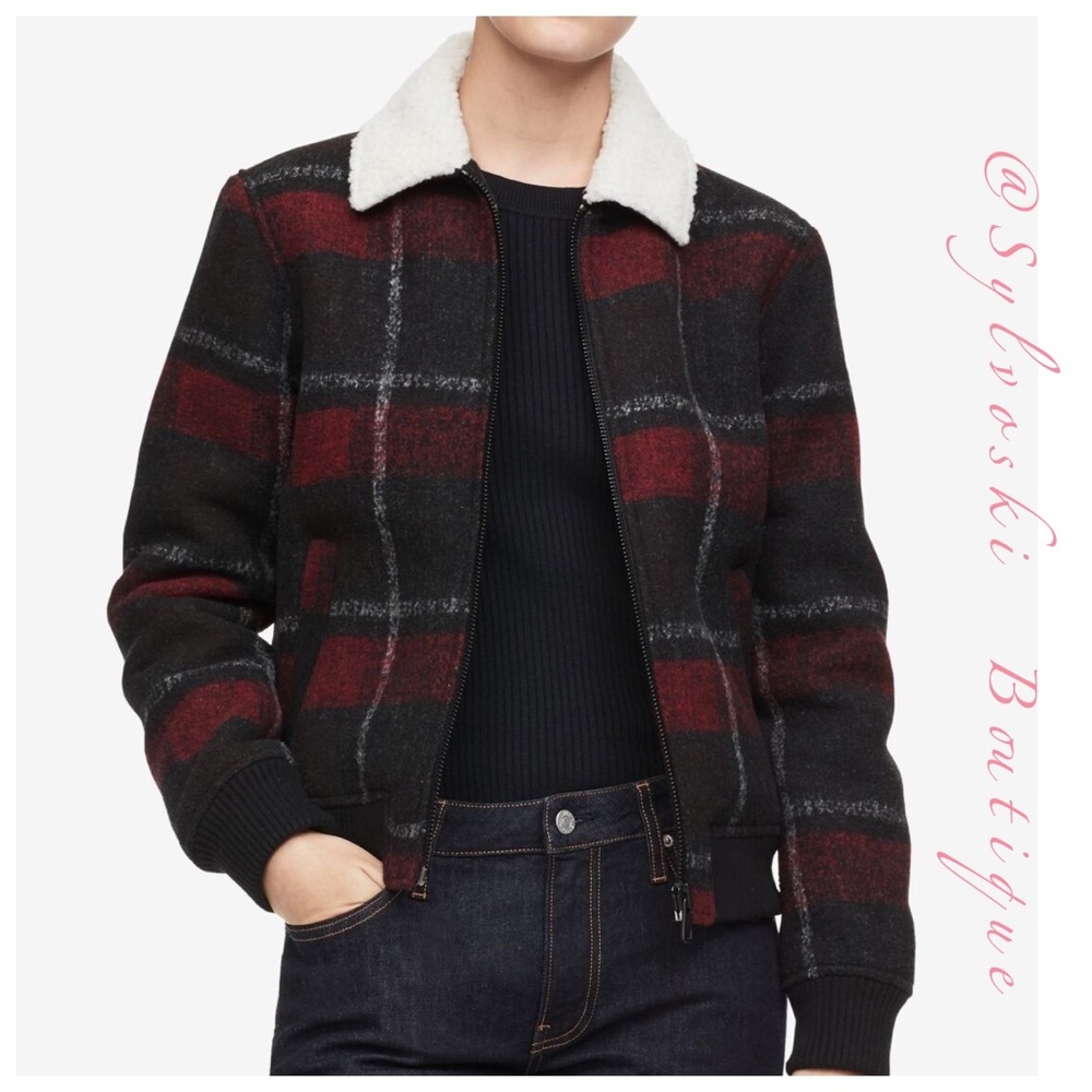 🔥CALVIN KLEIN PLAID JACKET NWT